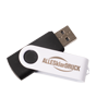 USB-Stick 16 GB mit Aluminiumbügel mit beidseitiger Lasergravur