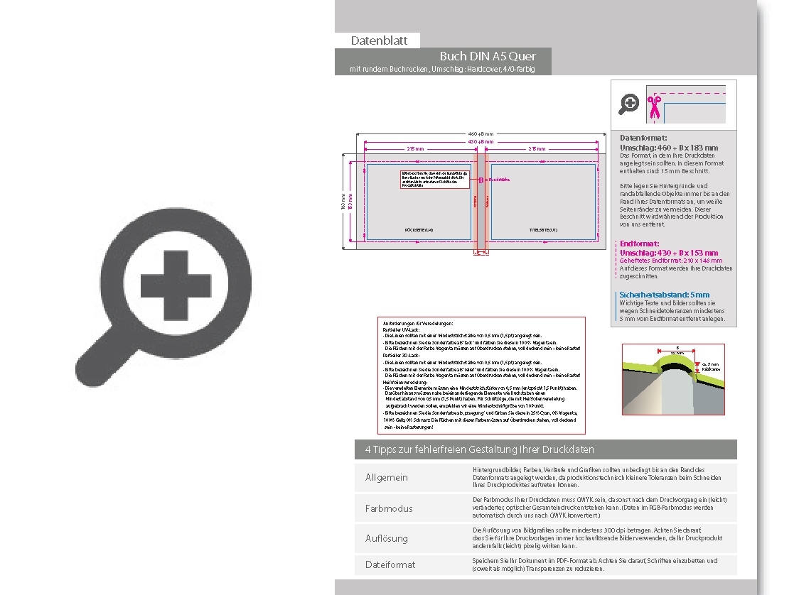 Product Bild buch_hardcover_mit_rundem_r__cken__din_a5_quer__umschlag_4_0-farbig_cmyk__inhalt_304_seiten_4_4-farbig_cmyk