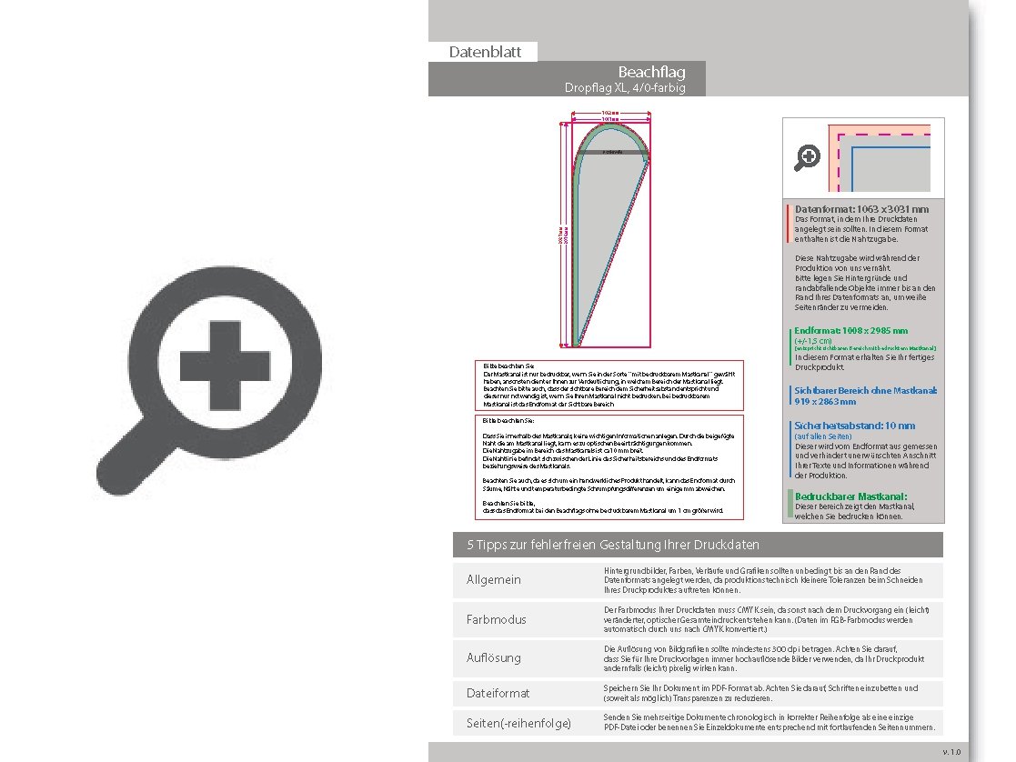 Product Bild ersatzdruck_f__r_beachflag_premium-drop_xl__4_0-farbig_bedruckt