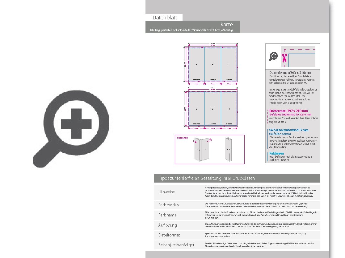 Product Bild trauerkarte_din_lang_6-seiter_zickzackfalz_4_4_farbig_mit_beidseitig_partieller_uv-lackierung