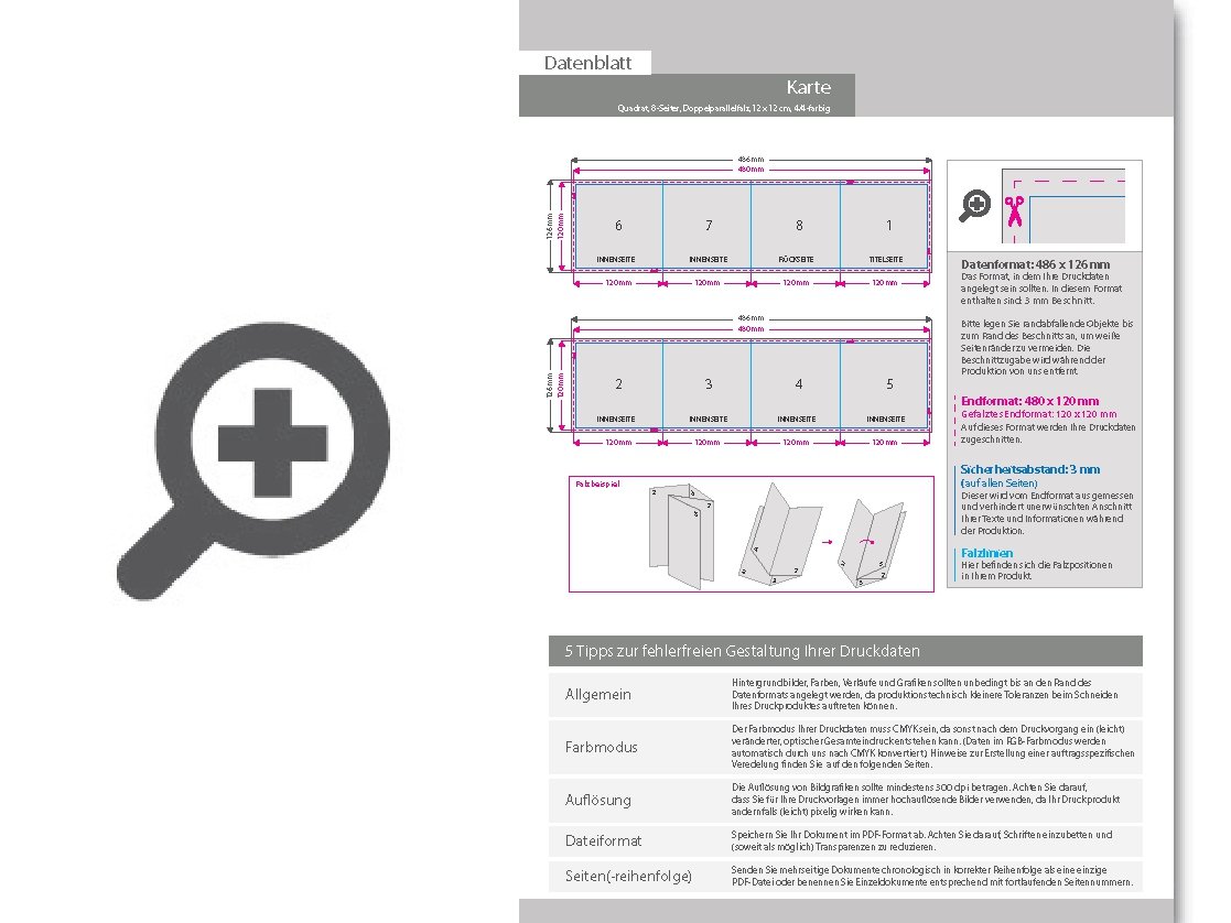 Product Bild trauerkarte__gefalzt_auf_quadrat_12_0_cm_x_12_0_cm__vertikaler_doppelparallelfalz__8-seitig