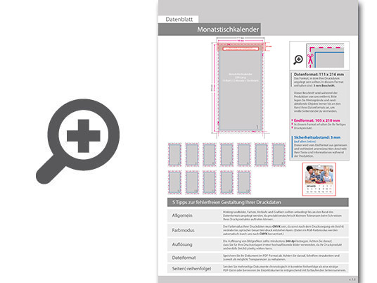 Product Bild monatstischkalender_zum_aufstellen_13_blatt_(12_monate_+_deckblatt)__din_lang_hoch_(105_x_210_mm)