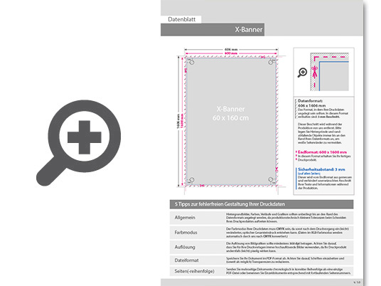 Product Bild x-banner_60_cm_x_160_cm_inkl__gestell__druck_und_versand