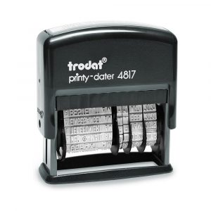 Trodat 4817 Printy™ <br>Wortbanddrehstempel + Datum